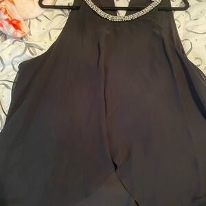 Jennifer Lopez Black Dress with Silver Beaded Detail